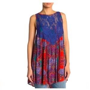 Free People Intimately Count Me In Trapeze Boho Dress Tunic